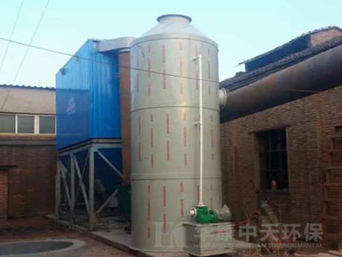 華康環(huán)保為遼寧生產的4噸鍋爐除塵器現(xiàn)場安裝圖
